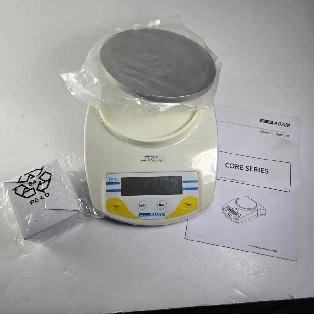 Adam Equipment CQT2000 Digital Scale 2000g x 1g Max Capacity Tare Function